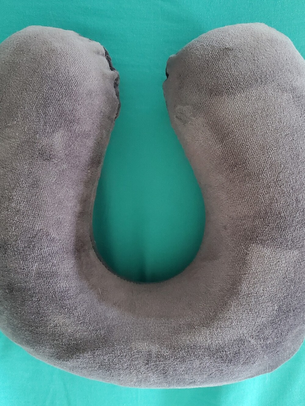 TravelMate Grey Neck Pillow Travel Airplane Polyurethane Foam
